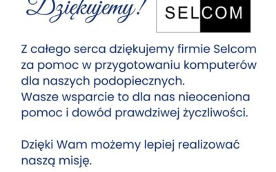Podziękowanie dla firmy SELCOM
