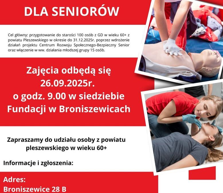 Zapisy na warsztaty pierwszej pomocy dla seniorów
