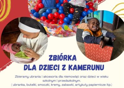 Zbiórka dla dzieci z Kamerunu - plakat