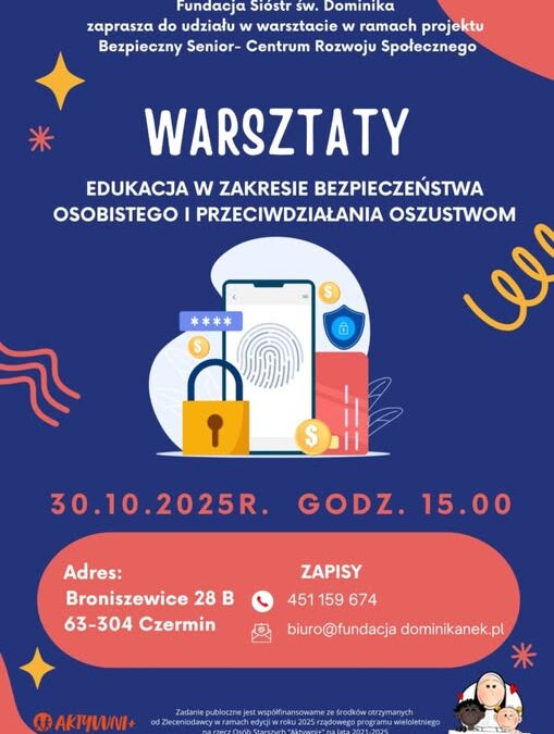 Pssst… warsztaty już jutro!