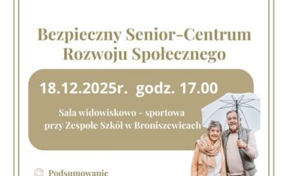 Zaproszenie na konferencję podsumowującą projekt „Bezpieczny Senior”