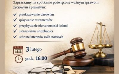 Seniorzy – kolejne spotkanie dla Was już 3 lutego!