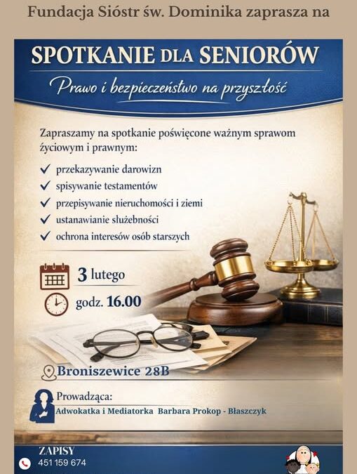 Seniorzy – kolejne spotkanie dla Was już 3 lutego!