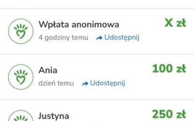 „Przez Wasze ręce mogę Komuś pomóc…”