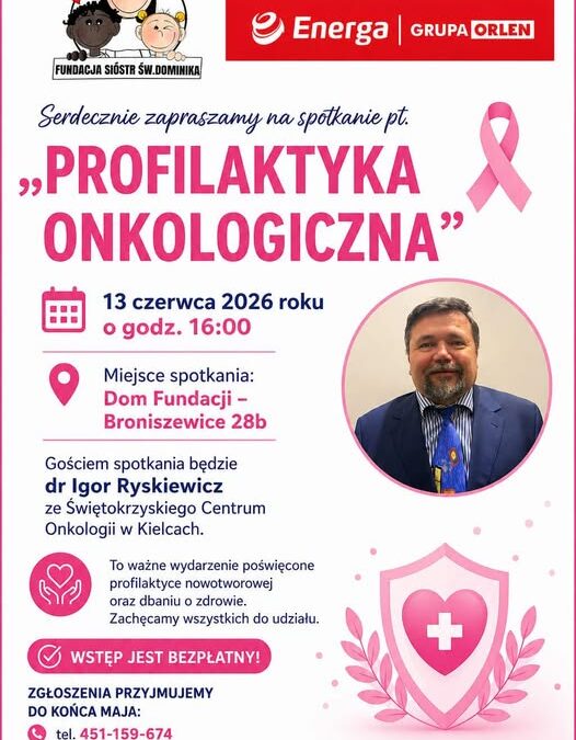 Porozmawiajmy o&nbsp;zdrowiu podczas spotkania „Profilaktyka onkologiczna”